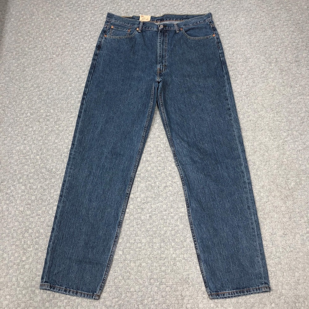 Levis 550 Jeans Mens 40x36 Blue Relaxed Fit Tapered Leg Denim Big & Tall New